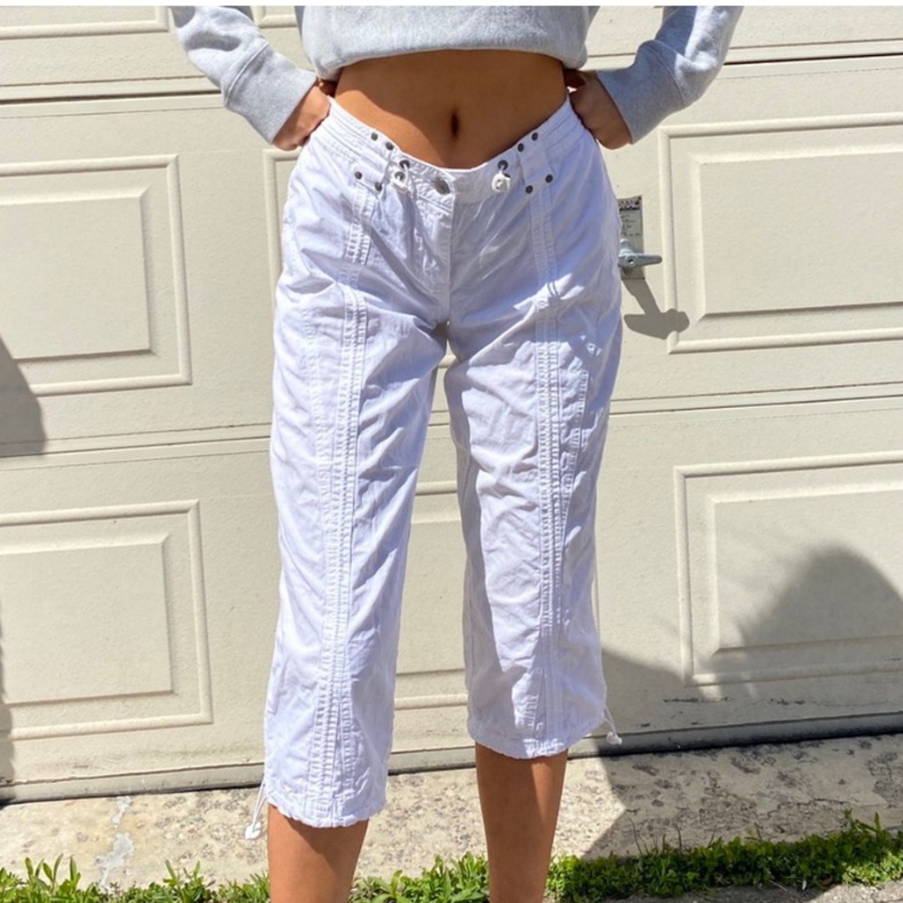 Amazing White Linen “cargo pants” 🤍